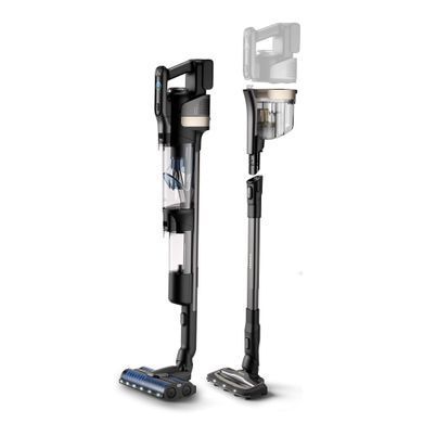 Philips Пилосос безпровідний AquaTrio, 9000 Series вологе прибирання, конт пил -0.42л, автон. робота до 25хв, PowerCyclone Aqua, турборежим, чорний XW9463/10 фото