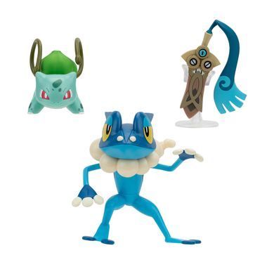 Набор игровых фигурок POKEMON W19 - ХОНЭДЖ. БУЛЬБАЗАВР, ФРОГАДИР PKW3599 фото