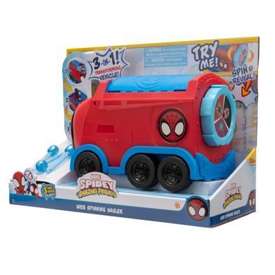 Spidey Машинка Deluxe Feature Vehicle Web Spinning Hauler Паутинный тягач SNF0081 фото