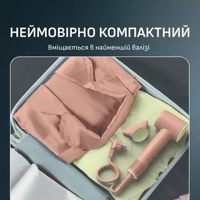 Rowenta Фен Blumia, 1300Вт, 3 режими, іоніз-я, хол. обдув, дисплей, рожевий HY5N11E0 фото