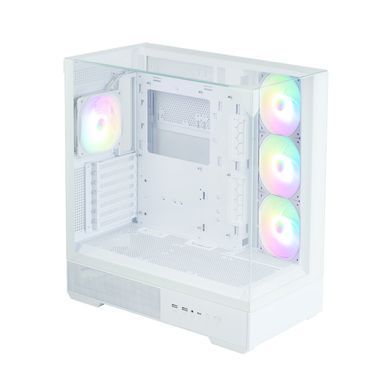 Zalman Корпус P40 Prism Plus без БП, 2xUSB3.0, 1x Type C, 3x120мм ARGB Reverse, 1x120мм ARGB, VGA 420мм, LCS ready, TG Side/Front/Top Panel, ATX, белый P40PRISMPLUSWHITE фото