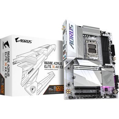 Gigabyte Материнская плата B650E A ELITE X ICE sAM5 B650 4xDDR5 M.2 HDMI DP Wi-Fi BT mATX B650E_A_ELITE_X_ICE фото