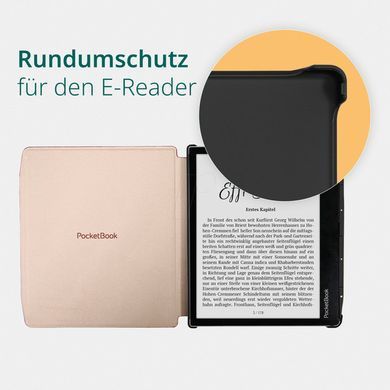 PocketBook Чехол серии Shell 700_703K_710, коричневый HN-SL-PU-700-BN-WW фото