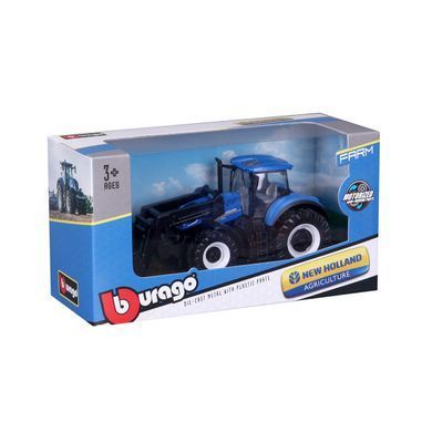 Модель серии Farm - ТРАКТОР NEW HOLLAND T7.315 с фронтальным погрузчиком (синий, 1:32) 18-31632 фото