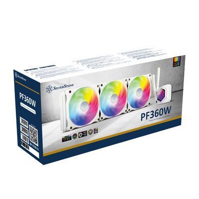 SilverStone Система рідинного охолодження Perma Frost Premium PF360W-ARGB-V2, LGA1700, 2066, 2011, 1200, 115x, AM5, AM4, FM1, FM2, TDP300W SST-PF360W-ARGB-V2 фото