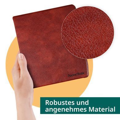 PocketBook Чехол серии Shell 700_703K_710, коричневый HN-SL-PU-700-BN-WW фото