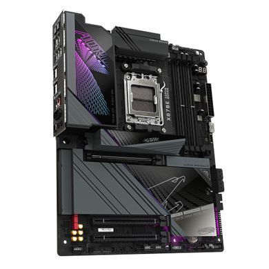 Gigabyte Материнская плата X870E AORUS MASTER sAM5 X870 4xDDR5 M.2 HDMI Typc-C ATX X870E_AORUS_MASTER фото