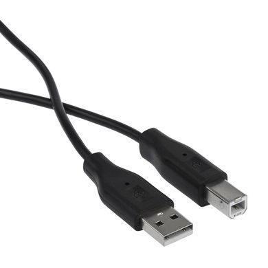 2E Кабель USB-A > USB-B синхронізації 1.8м, чорний 2E-W-3169m1.8 фото