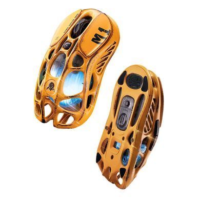 GravaStar Миша GravaStar Mercury M1 Pro, magnesium alloy body, BT/WL/USB-A, RGB, Battle-Worn Yellow GSM1PRO_YLW фото