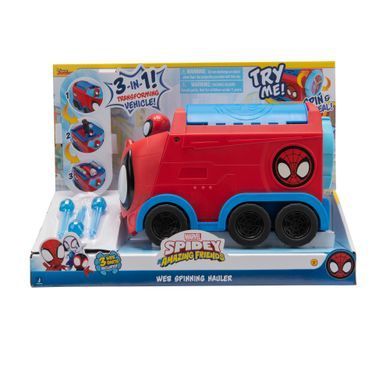 Spidey Машинка Deluxe Feature Vehicle Web Spinning Hauler Паутинный тягач SNF0081 фото