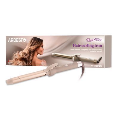 ARDESTO Плойка Pearl Cream HC-Y700PERL, 48Вт, >200С, дисплей, кераміка, бежевий HC-Y700PERL фото