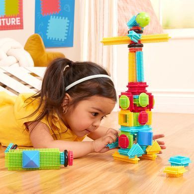 Конструктор серии Bristle Blocks - СТРОИТЕЛЬ (56 деталей, в коробке) BT3070Z фото