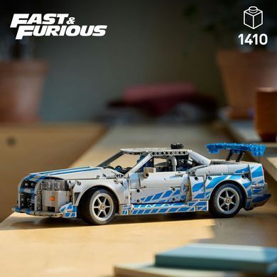 LEGO Конструктор LEGO Technic Подвійний форсаж Автомобіль Nissan Skyline GT-R (R34) 42210 фото