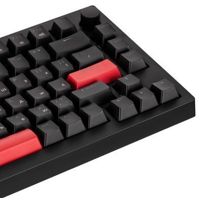 Lemokey Клавиатура механическая X4 84Key, Keychron Brown, USB-A, QMK/VIA, Hot-Swap, EN/UKR, Red led, чорний X4-A3-UA фото
