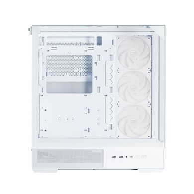 Zalman Корпус P40 Prism Plus без БП, 2xUSB3.0, 1x Type C, 3x120мм ARGB Reverse, 1x120мм ARGB, VGA 420мм, LCS ready, TG Side/Front/Top Panel, ATX, белый P40PRISMPLUSWHITE фото