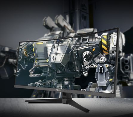 ASUS Монітор 34" TUF Gaming VG34VQ3B 2xHDMI, 2xDP, 4xUSB, MM, VA, 3440x1440, 21:9, 180Hz, 1ms, DCI-P3 90%, CURVED, AdaptiveSync, HDR400 90LM0AA0-B01170 фото