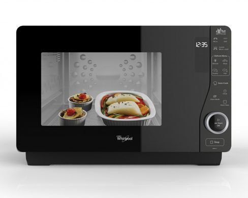 Whirlpool Микроволновая печь, 25л, электронное упр., 800Вт, гриль, дисплей, черный MWF421SL фото
