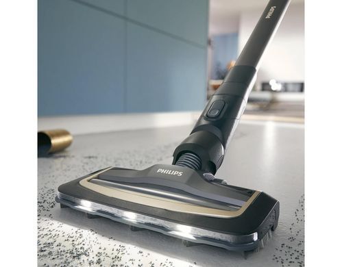 Philips Пилосос безпровідний AquaTrio, 9000 Series вологе прибирання, конт пил -0.42л, автон. робота до 25хв, PowerCyclone Aqua, турборежим, чорний XW9463/10 фото