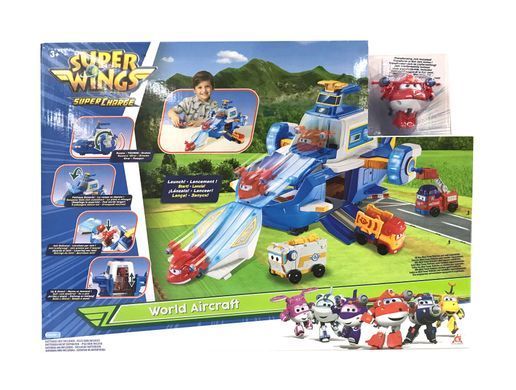 Super Wings Игровой набор Supercharge Air Moving Base, Воздушная База, свет, звук EU740831 фото