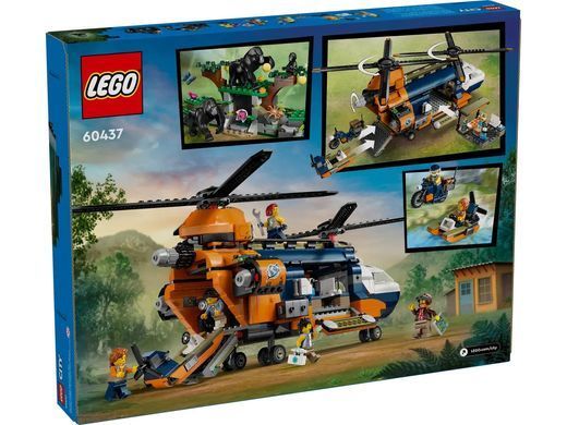 LEGO Конструктор City Вертоліт у базовому таборі для дослідження джунглів 60437 фото