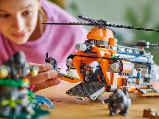 LEGO Конструктор City Вертоліт у базовому таборі для дослідження джунглів 60437 фото