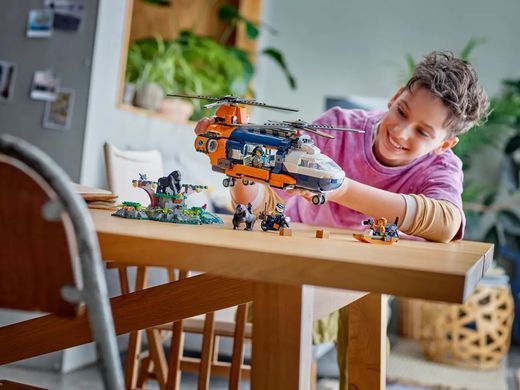 LEGO Конструктор City Вертоліт у базовому таборі для дослідження джунглів 60437 фото