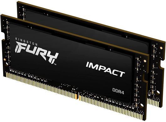 Kingston Память ноутбука DDR4 16GB KIT (8GBx2) 3200 FURY Impact KF432S20IBK2/16 фото