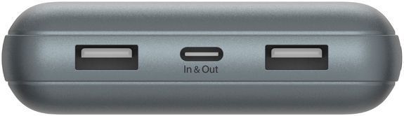 Belkin Акумулятор портативний літій-іонний Power Bank 20000мА&middot;год, 15Вт, 2хUSB-A/USB-C, cірий BPB012BTGY фото