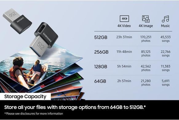 Samsung Накопичувач Samsung 512GB USB 3.1 Type-A Fit Plus MUF-512AB/APC фото
