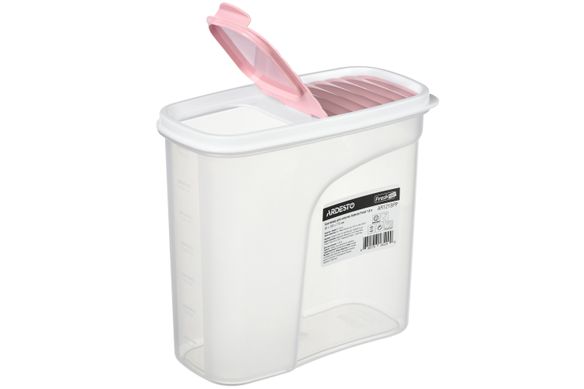 Контейнер для сипучих Ardesto Fresh 1.8 л,рожевий, пластик AR1218PP фото