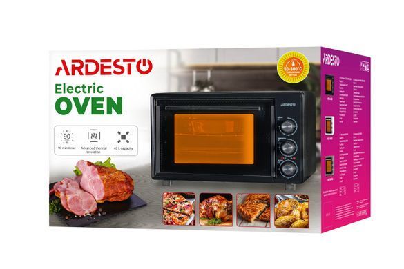 ARDESTO Електрична міні-піч MEO-S40GB - 1300Вт/40 л./таймер/чорна MEO-S40GB фото