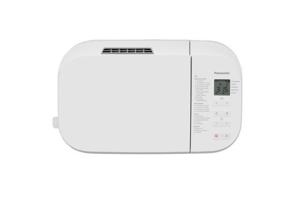 Panasonic Хлебопечка 550Вт, программ-21, макс.вес -1.25кг, форма-прямоугольник, пластик, белый SD-B2510WTS фото
