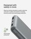 Belkin Акумулятор портативний літій-іонний Power Bank 20000мА&middot;год, 15Вт, 2хUSB-A/USB-C, cірий 7 - магазин Coolbaba Toys
