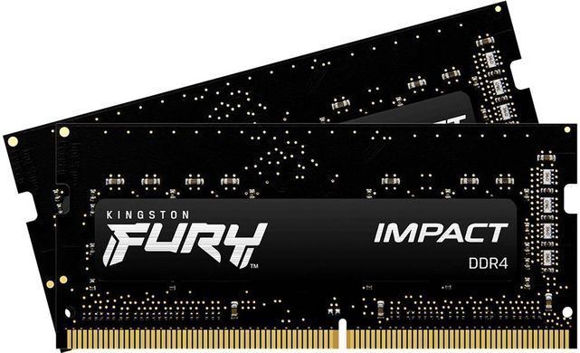 Kingston Память ноутбука DDR4 16GB KIT (8GBx2) 3200 FURY Impact KF432S20IBK2/16 фото