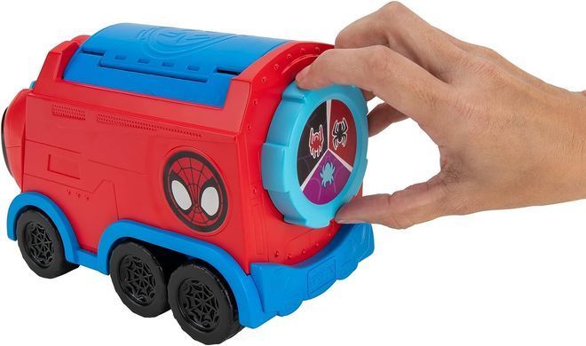 Spidey Машинка Deluxe Feature Vehicle Web Spinning Hauler Паутинный тягач SNF0081 фото