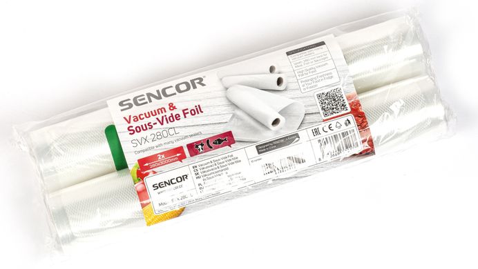 Sencor Вакуумная пленка совместима с моделями SVS 4010SS, SVS 1010WH, SVS 3010GY, 2 рулона 28x300 cm SVX280CL фото