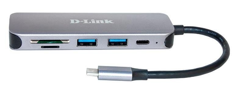 USB-Концентратор D-Link DUB-2325 2xUSB3.0, 1xUSB TypeC, 1xSD, 1x-microSD, USB TypeC DUB-2325 фото