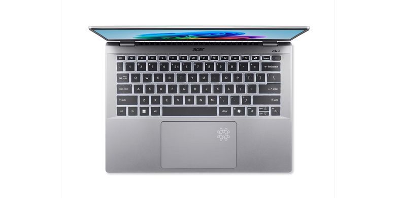Acer Ноутбук Swift 14 AI SF14-61T 14" WUXGA IPS, AMD R9-365, 16GB, F512GB, UMA, Win11, сріблястий NX.J1CEU.001 фото