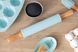 Скалка для теста Ardesto Tasty baking, голубой, 43,5 см, силикон, дерево. 2 - магазин Coolbaba Toys