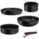 Tefal Набор посуды Ingenio Black Stone, сменная ручка, 7 предметов, алюминий, бакелит, черный 2 - магазин Coolbaba Toys