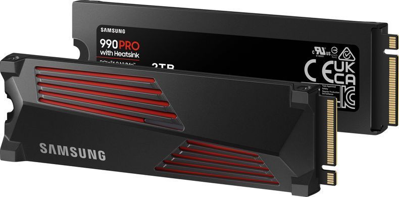 Samsung Твердотельный накопитель SSD M.2 2TB PCIe 4.0 990PRO + радиатор MZ-V9P2T0GW фото