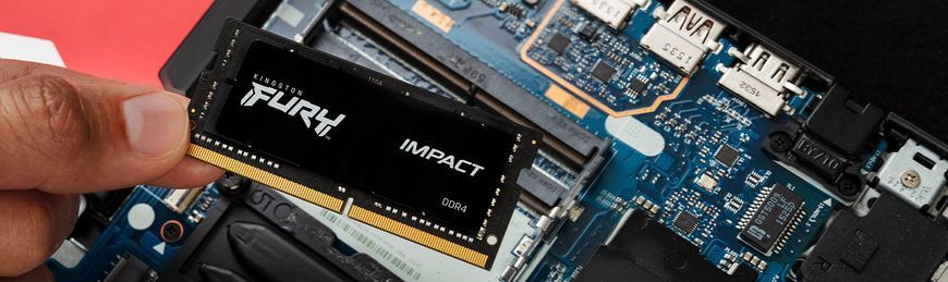 Kingston Память ноутбука DDR4 32GB KIT (16GBx2) 2666 FURY Impact KF426S15IB1K2/32 фото