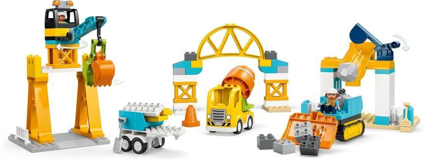 LEGO Конструктор LEGO DUPLO Town 3-в-1 Будівельний майданчик і техніка 10476 фото