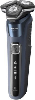 Philips Бритва електр. Series 5000 роторная, 9Вт, бритв.головок-3, Li-Ion, сух.+влажн., триммер, синий S5885/10 фото