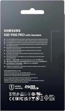 Samsung Накопитель SSD Samsung M.2 1TB PCIe 5.0 9100PRO+ радиатор MZ-VAP1T0CW фото