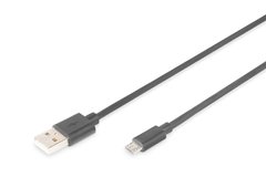 Кабель Digitus USB 2.0 (AM/microB) 1.8m, black AK-300110-018-S фото