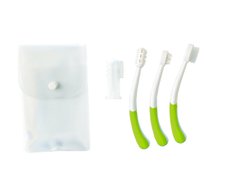 Набір по догляду за зубами Nuvita дитячий 0м+ салатовий NV1145Lime - купити в інтернет-магазині Coolbaba Toys