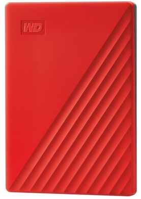 Портативный жесткий диск WD 4TB USB 3.2 Gen 1 My Passport Red WDBPKJ0040BRD-WESN фото