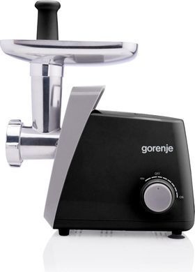 Gorenje Мясорубка, 1600Вт, 2,2кг/мин, 2 решетки, пластик+металл, черный MG1601SB фото