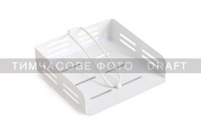 ARDESTO Серветниця Midori 18х18х6.5см, метал, біла AR0906W фото